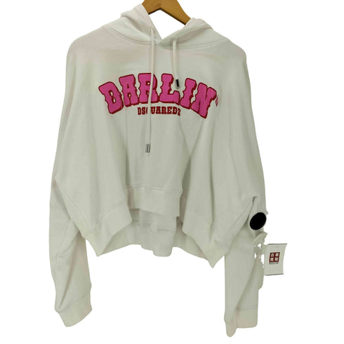 ディースクエアード DSQUARED2 23AW Sweatshirt With Logo プリント プルオーバー パーカー レディース import:XS